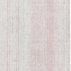 HomeRoots 9' X 12' Washable Pink & Ivory Striped Area Rug – Durable, Stain Resistant, UV Protected for All Homes 668354