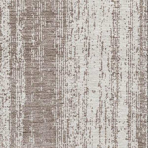 HomeRoots 5' X 8' Taupe and Ivory Striped Area Rug - Durable, Stain Resistant, UV Protected for High-Traffic Spaces 668369