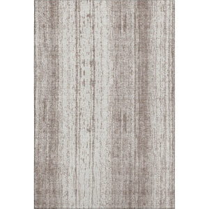 HomeRoots 5' X 8' Taupe and Ivory Striped Area Rug - Durable, Stain Resistant, UV Protected for High-Traffic Spaces 668369