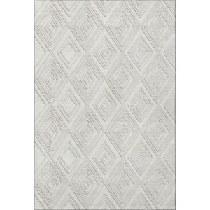 HomeRoots 8' X 10' Stylish Ivory & Beige Geometric Washable Area Rug with UV Fade Protection & Easy Care 668407