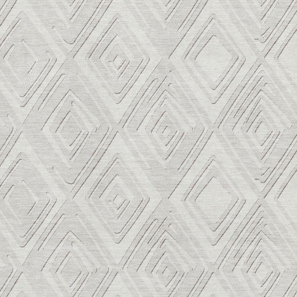 HomeRoots 9' X 12' Washable Ivory & Beige Geometric Area Rug - Stain Resistant, UV Protected, Family Friendly 668408