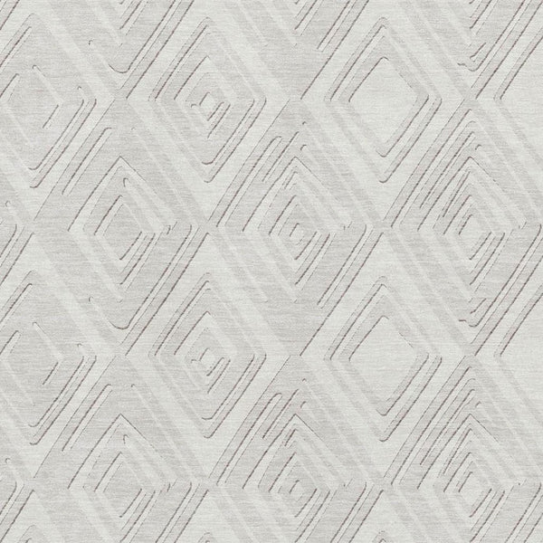 HomeRoots 10' X 14' Stylish Ivory & Beige Geometric Washable Area Rug with UV Protection for High Traffic Use 668409