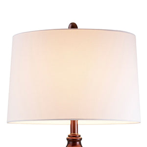 English Elm 29.75" Luxurious Polyresin Table Lamp with Polymosaic Geometric Brown Mirror & Gold Trim Accents B072116204