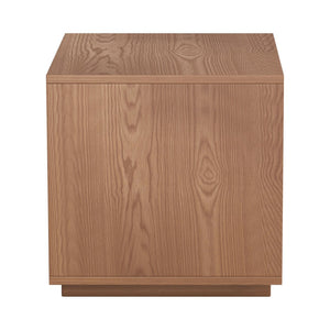 HomeRoots 16" Walnut Wood Nightstand with Drawer - Stylish Compact Design for Bedroom, Living Room & More 668517