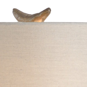 Wildwood Artemis Sculptural Lamp With Aged Bronze Figure & Taupe Linen Shade On Black Marble Base — 43" Tall 66852