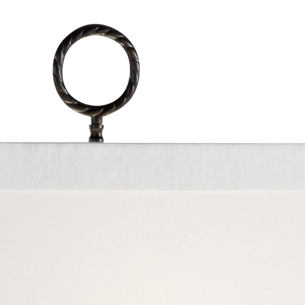 Wildwood Homer Sculptural Horse Lamp In Antique Brass With Off-White Rectangular Shade For Modern Spaces 66854