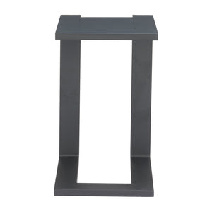 HomeRoots 18" Black Aluminum Outdoor Side Table – Stylish, Durable & Versatile for Patios, Balconies, and More 668541
