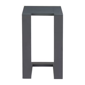 HomeRoots 18" Black Aluminum Outdoor Side Table – Stylish, Durable & Versatile for Patios, Balconies, and More 668541
