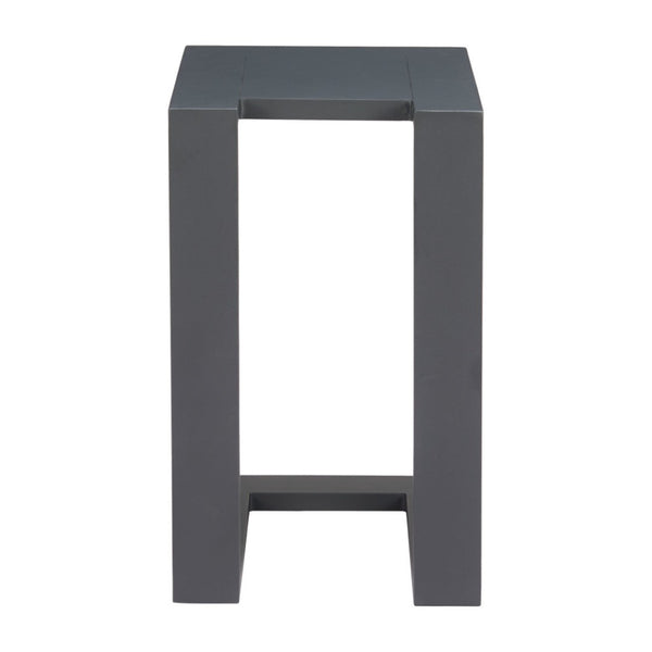HomeRoots 18" Black Aluminum Outdoor Side Table – Stylish, Durable & Versatile for Patios, Balconies, and More 668541