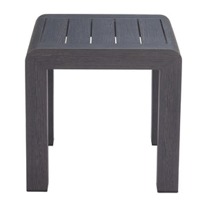 HomeRoots 22" Black Aluminum Square End Table - Modern Design, Lightweight & Versatile for Any Room Décor 668545