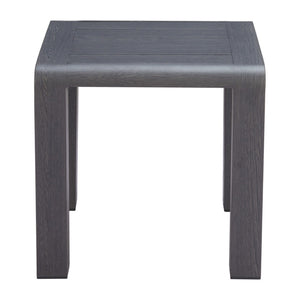 HomeRoots 22" Black Aluminum Square End Table - Modern Design, Lightweight & Versatile for Any Room Décor 668545