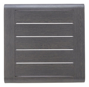HomeRoots 22" Black Aluminum Square End Table - Modern Design, Lightweight & Versatile for Any Room Décor 668545