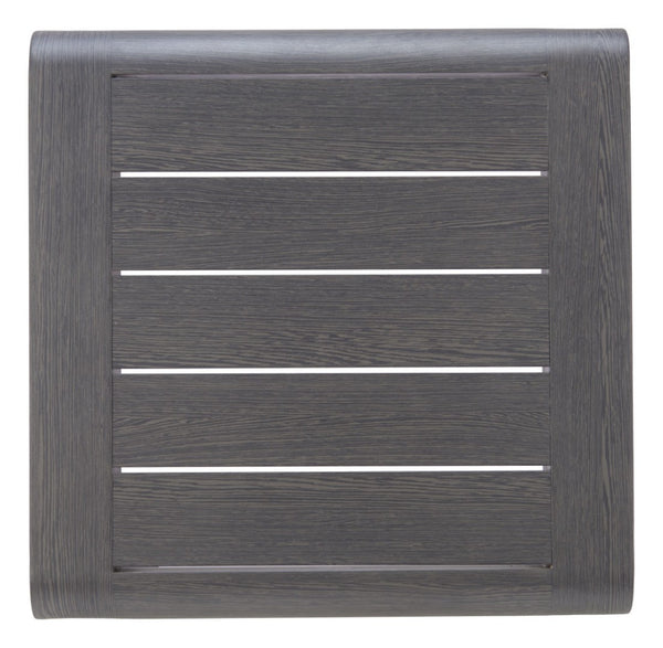 HomeRoots 22" Black Aluminum Square End Table - Modern Design, Lightweight & Versatile for Any Room Décor 668545