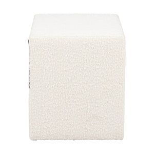 HomeRoots 16" Ivory Wood Woven Texture Nightstand - Stylish, Multi-Functional, and Ready to Use for Any Space 668551