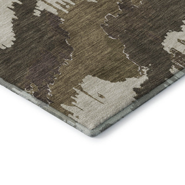 HomeRoots 8' X 10' Abstract Washable Area Rug with UV Protection - Stylish, Durable, Stain-Resistant Comfort! 668637