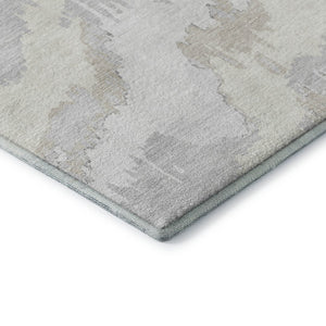 HomeRoots 10' X 14' Ivory and Beige Abstract Washable Area Rug - UV Protected, Soft, Stylish, Family-Friendly 668669