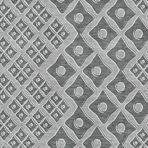 HomeRoots 9' Gray & Charcoal Geometric Area Rug - Washable, UV Protected, Stain Resistant for High-Traffic Homes 668729