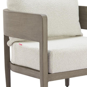 HomeRoots 28" Beige Upholstered Arm Chair - Modern Comfort with Durable Design for Living Spaces & Offices 668770
