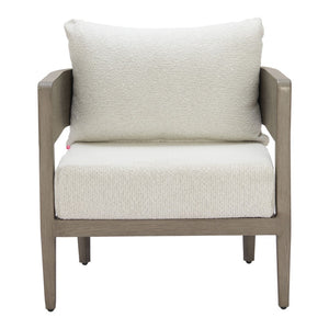 HomeRoots 28" Beige Upholstered Arm Chair - Modern Comfort with Durable Design for Living Spaces & Offices 668770