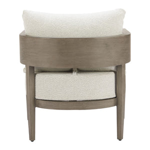 HomeRoots 28" Beige Upholstered Arm Chair - Modern Comfort with Durable Design for Living Spaces & Offices 668770
