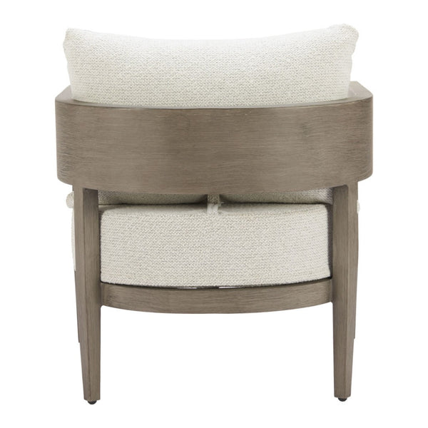 HomeRoots 28" Beige Upholstered Arm Chair - Modern Comfort with Durable Design for Living Spaces & Offices 668770