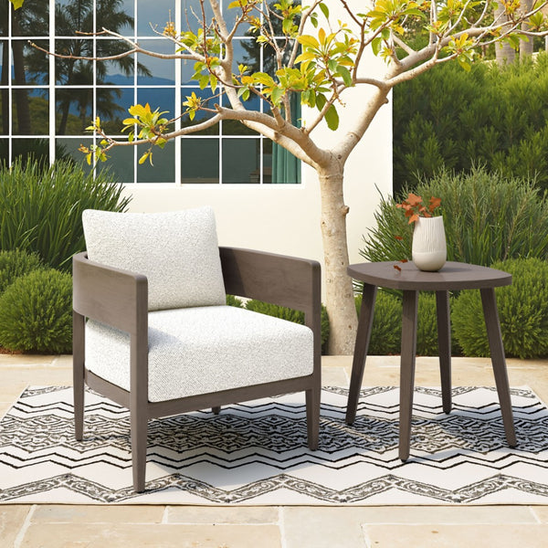 HomeRoots 28" Beige Upholstered Arm Chair - Modern Comfort with Durable Design for Living Spaces & Offices 668770