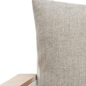 HomeRoots 31" White Upholstered Arm Chair - Modern Accent with Durable Frame, Cozy Comfort & Easy Care Slipcover 668771