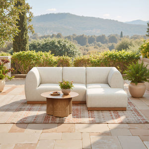 HomeRoots 24" Beige Aluminum Outdoor Accent Chair - Modern, Lightweight Design for Patios, Decks & Lounges 668774