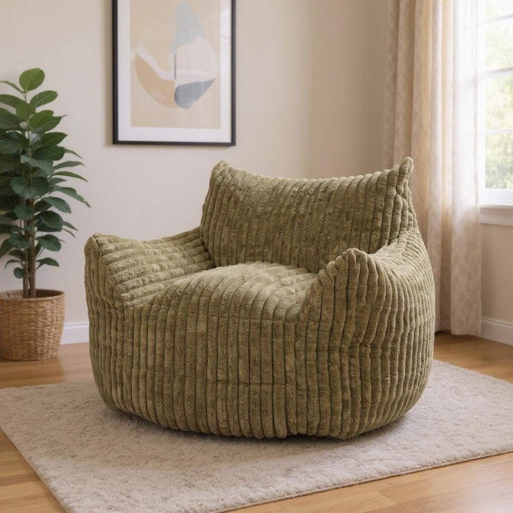 HomeRoots 40" Stylish Green Upholstered Arm Chair - Modern Comfort with Versatile Slipcover for Any Space 668776