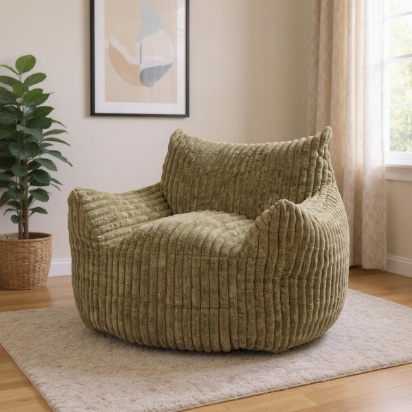 HomeRoots 40" Stylish Green Upholstered Arm Chair - Modern Comfort with Versatile Slipcover for Any Space 668776