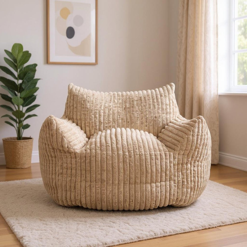 HomeRoots 40" Stylish Beige Upholstered Arm Chair with Slipcover - Modern Comfort for Home & Office Decor 668777