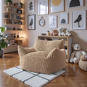 HomeRoots 40" Stylish Beige Upholstered Arm Chair with Slipcover - Modern Comfort for Home & Office Decor 668777
