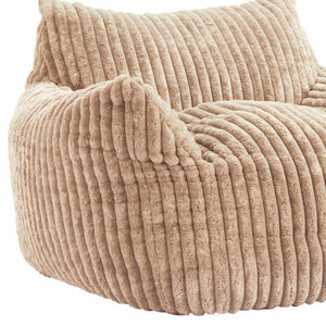 HomeRoots 40" Stylish Beige Upholstered Arm Chair with Slipcover - Modern Comfort for Home & Office Decor 668777