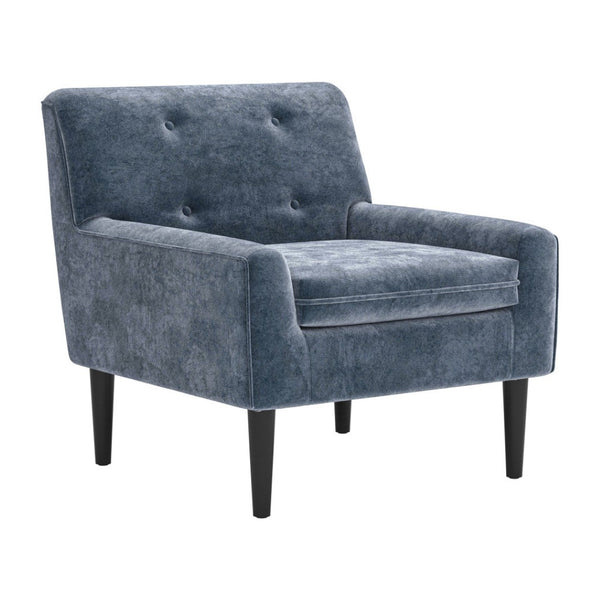 HomeRoots 30" Modern Gray Upholstered Arm Chair - Versatile Accent Seating for Home & Office Comfort 668778