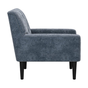 HomeRoots 30" Modern Gray Upholstered Arm Chair - Versatile Accent Seating for Home & Office Comfort 668778