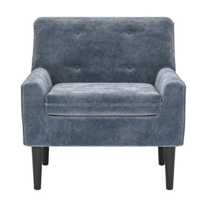 HomeRoots 30" Modern Gray Upholstered Arm Chair - Versatile Accent Seating for Home & Office Comfort 668778