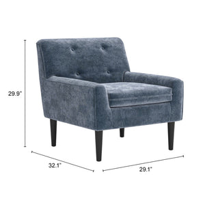 HomeRoots 30" Modern Gray Upholstered Arm Chair - Versatile Accent Seating for Home & Office Comfort 668778