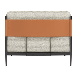 HomeRoots 34" Modern Gray Upholstered Arm Chair - Stylish Comfort for Living Rooms, Offices & Hospitality Spaces 668787