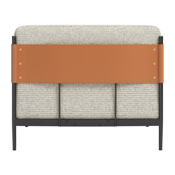 HomeRoots 34" Modern Gray Upholstered Arm Chair - Stylish Comfort for Living Rooms, Offices & Hospitality Spaces 668787