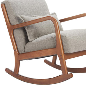 HomeRoots 26" Gray Upholstered Arm Chair - Modern Comfort Accent for Living Rooms, Offices & Hospitality Spaces 668790