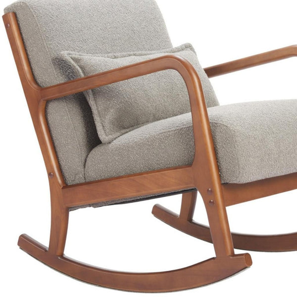 HomeRoots 26" Gray Upholstered Arm Chair - Modern Comfort Accent for Living Rooms, Offices & Hospitality Spaces 668790
