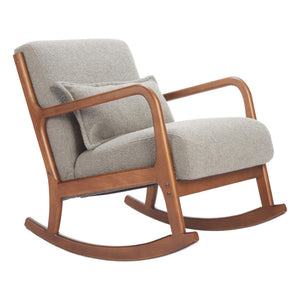HomeRoots 26" Gray Upholstered Arm Chair - Modern Comfort Accent for Living Rooms, Offices & Hospitality Spaces 668790