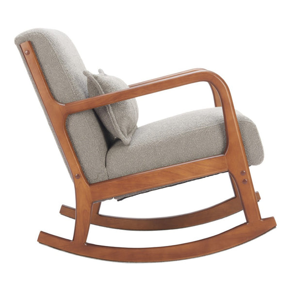 HomeRoots 26" Gray Upholstered Arm Chair - Modern Comfort Accent for Living Rooms, Offices & Hospitality Spaces 668790