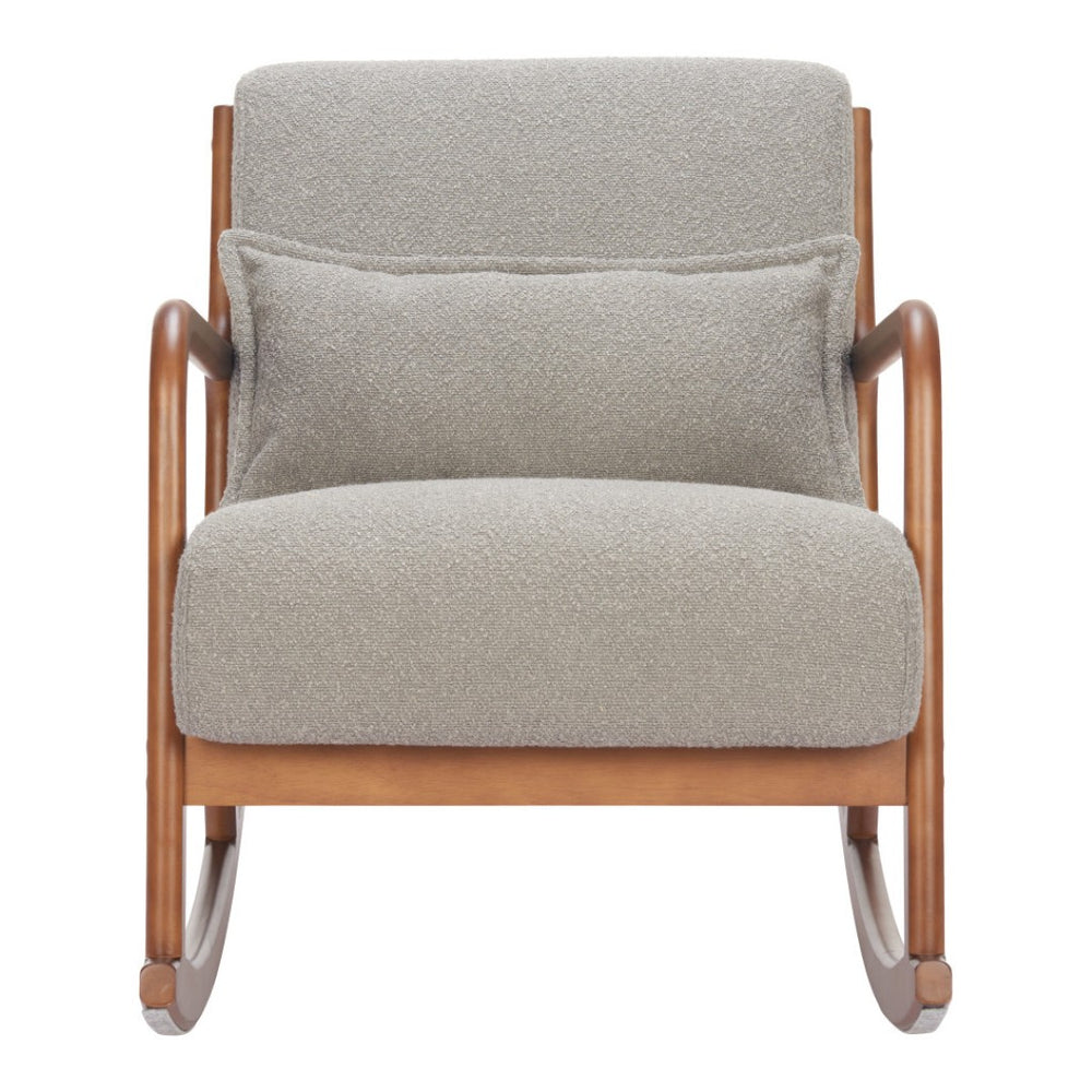 HomeRoots 26" Gray Upholstered Arm Chair - Modern Comfort Accent for Living Rooms, Offices & Hospitality Spaces 668790