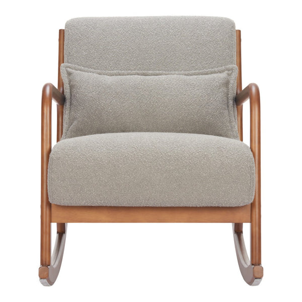 HomeRoots 26" Gray Upholstered Arm Chair - Modern Comfort Accent for Living Rooms, Offices & Hospitality Spaces 668790