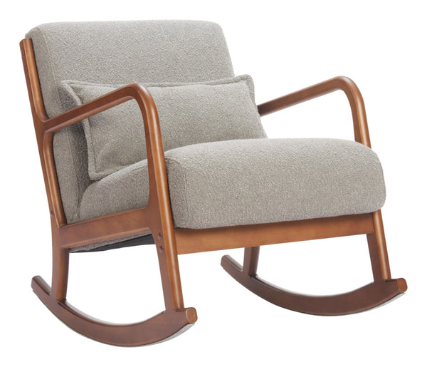 HomeRoots 26" Gray Upholstered Arm Chair - Modern Comfort Accent for Living Rooms, Offices & Hospitality Spaces 668790