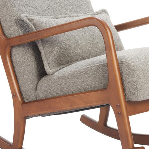 HomeRoots 26" Gray Upholstered Arm Chair - Modern Comfort Accent for Living Rooms, Offices & Hospitality Spaces 668790