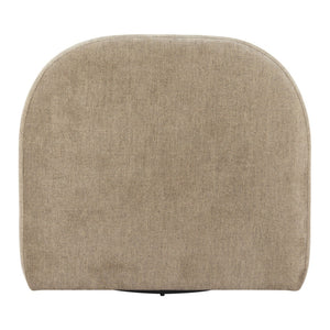 HomeRoots 32" Stylish Brown Upholstered Swivel Side Chair - Durable, Comfortable, and Perfect for Any Space! 668793