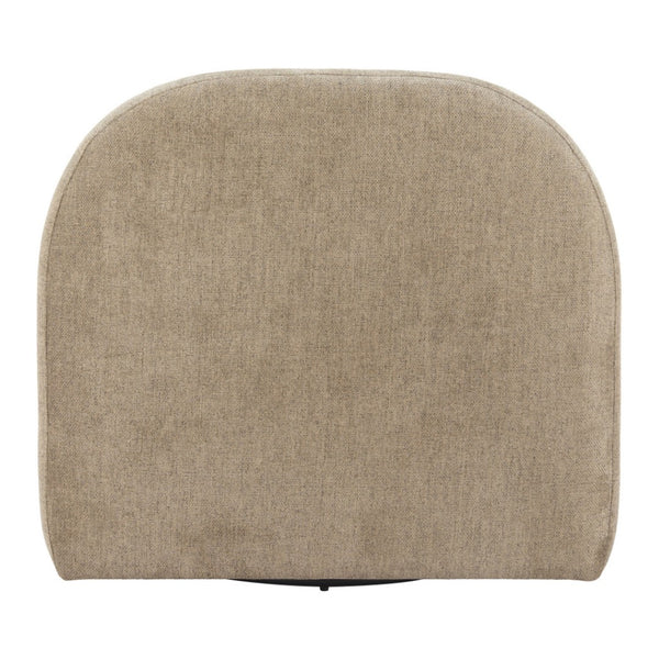 HomeRoots 32" Stylish Brown Upholstered Swivel Side Chair - Durable, Comfortable, and Perfect for Any Space! 668793