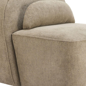 HomeRoots 32" Stylish Brown Upholstered Swivel Side Chair - Durable, Comfortable, and Perfect for Any Space! 668793